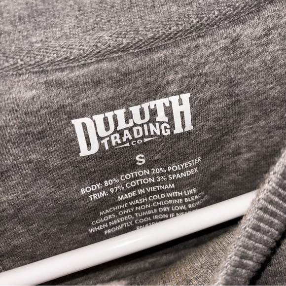 Duluth Men’s Small Gray Sweatshirt tough durable, workwear outdoors - Picture 2 of 4